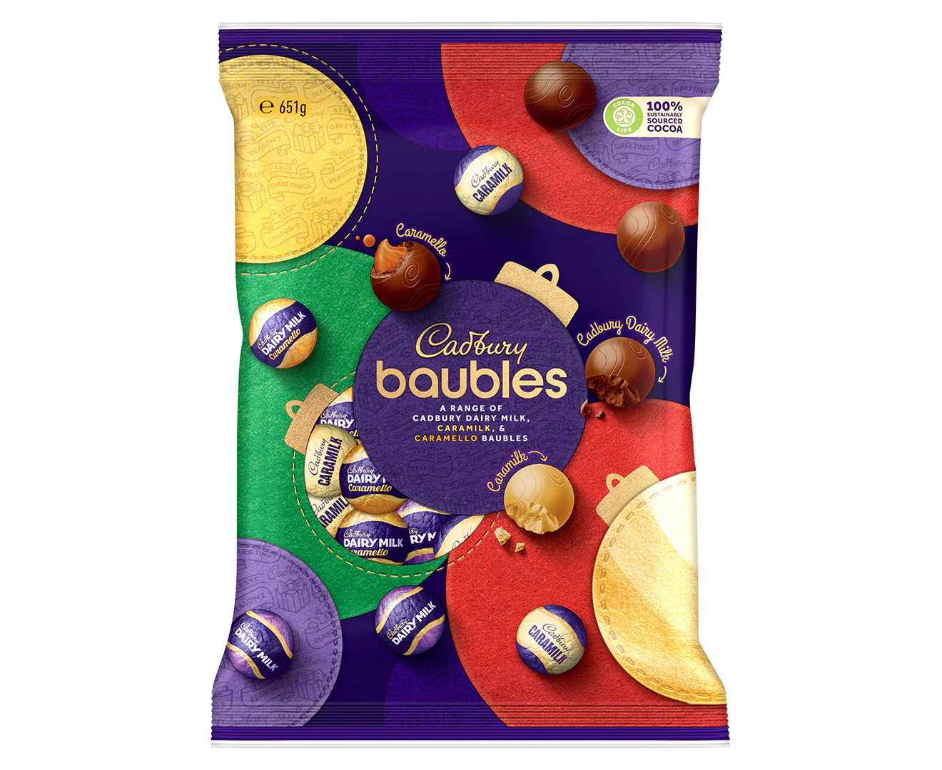 Cadbury Mixed Baubles Bag 651g