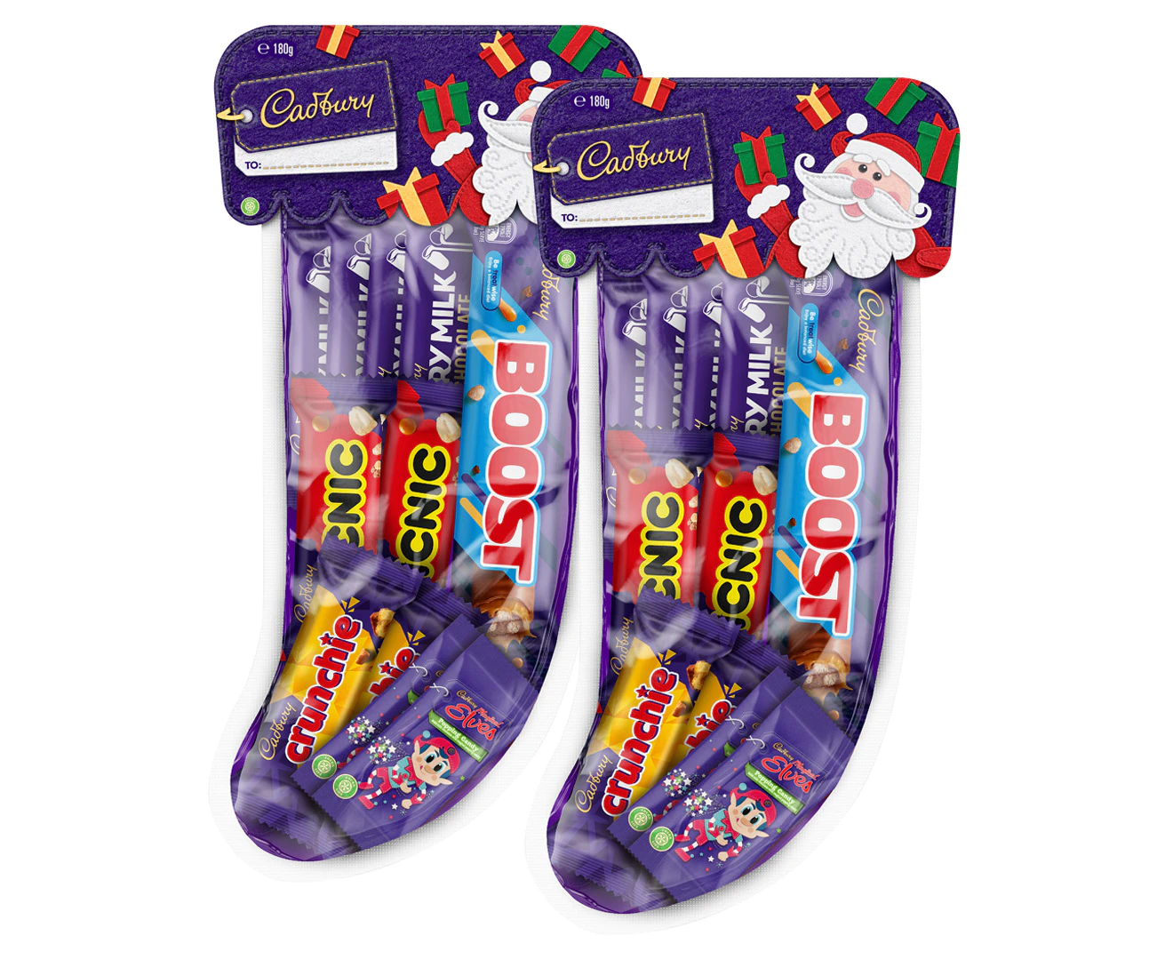 2 x Cadbury Christmas Stocking 180g