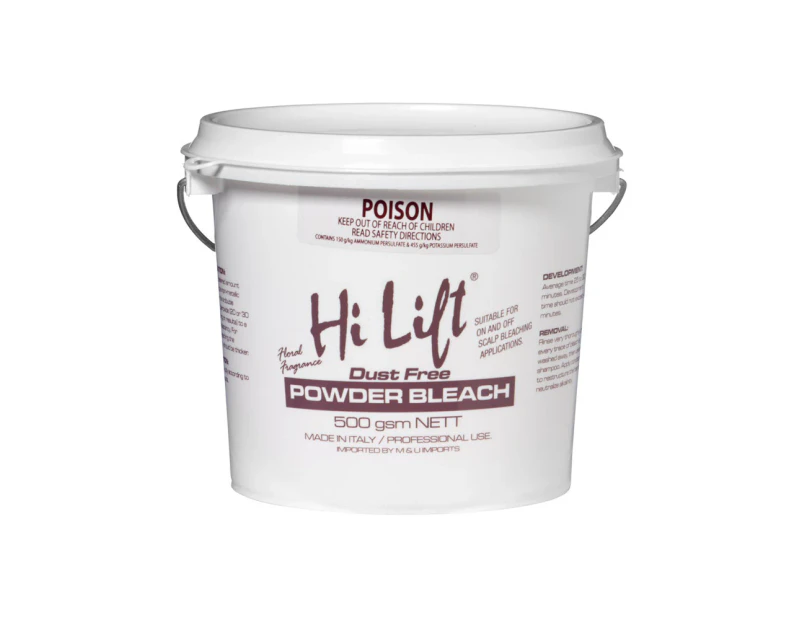 Hi Lift - Powder Bleach For Hair - White Blonde Highlighter Tub 500g