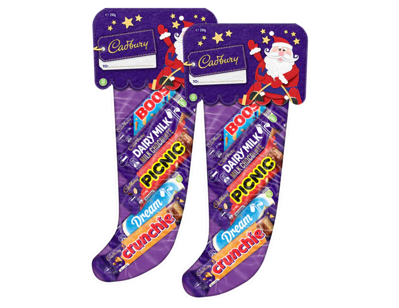 2 x Cadbury Christmas Stocking 244g