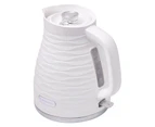 Westinghouse 1.7L Kettle & 4 Slice Toaster Pack White/Silver Wave Pattern