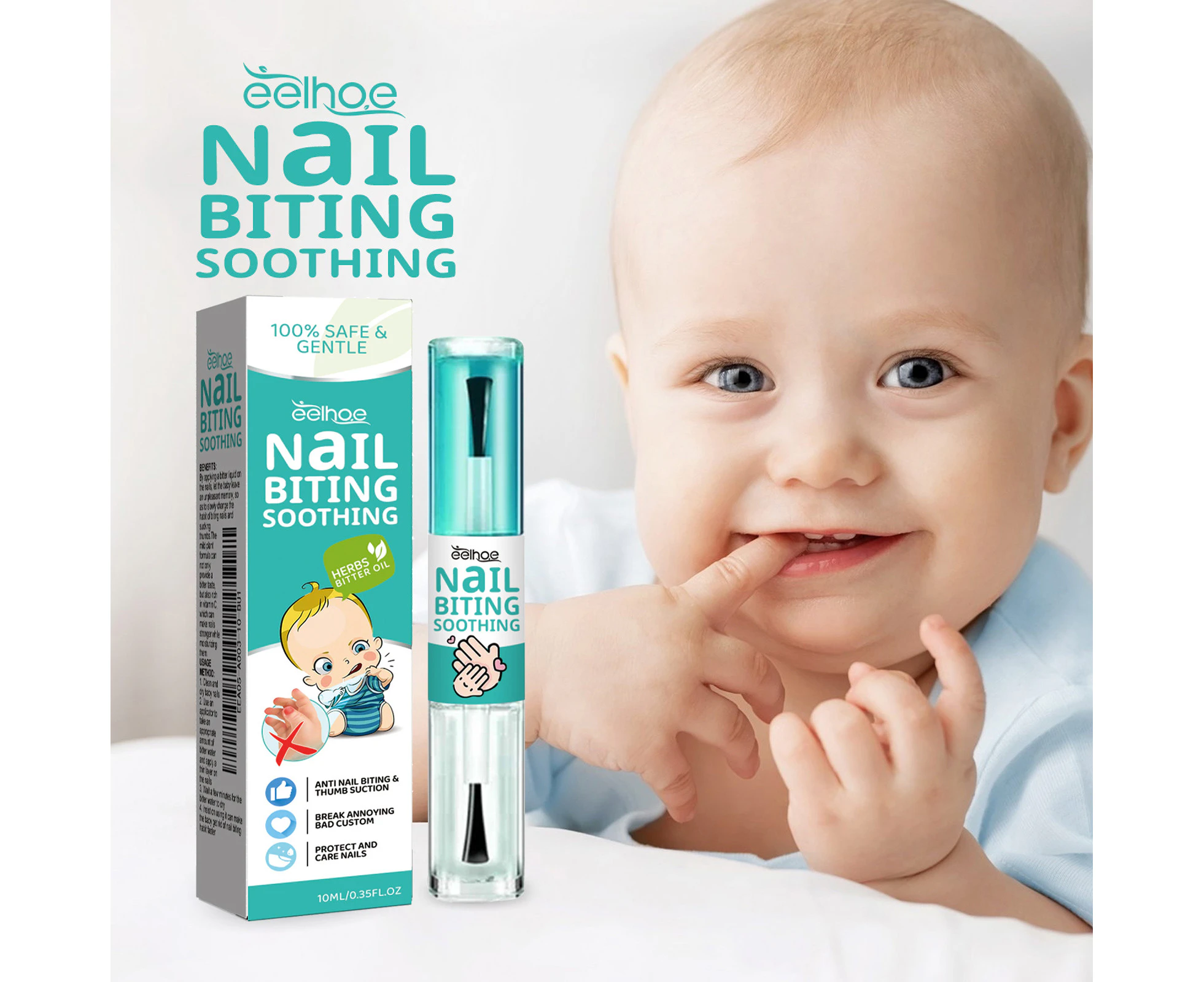 Anti-Biting Nails, Prevent Infants And Young Children From Biting Their Nails And Eating Their Fingernails, And Maintain Their Nails