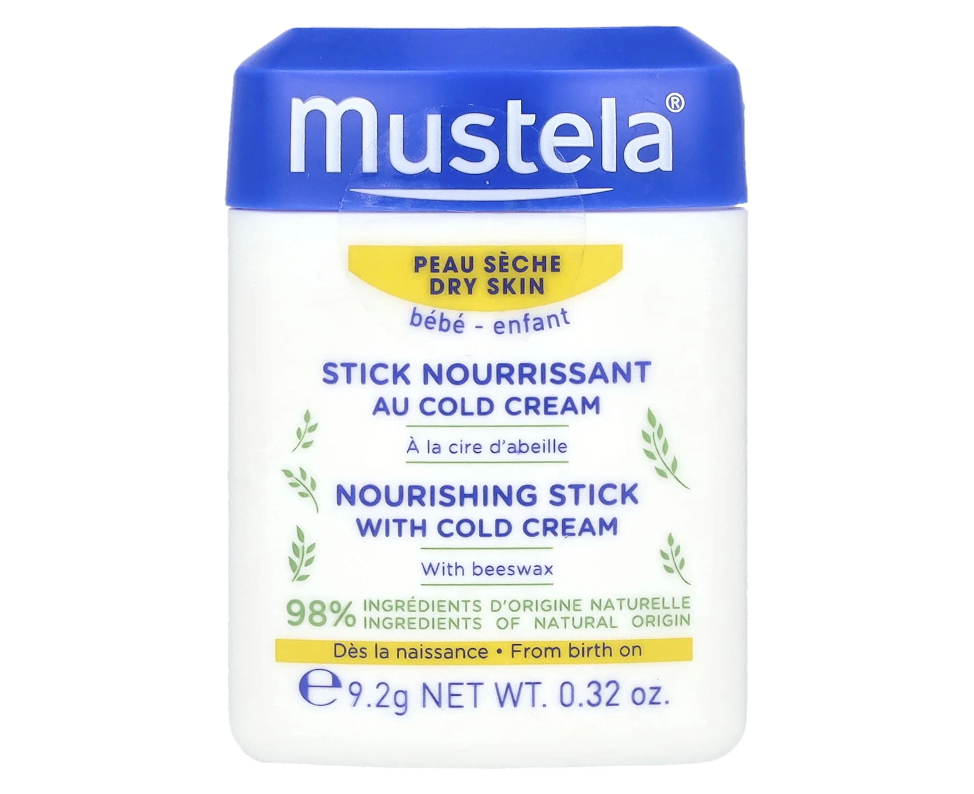 Mustela, Baby, Nourishing Stick with Cold Cream, 0.32 oz (9.2 g)