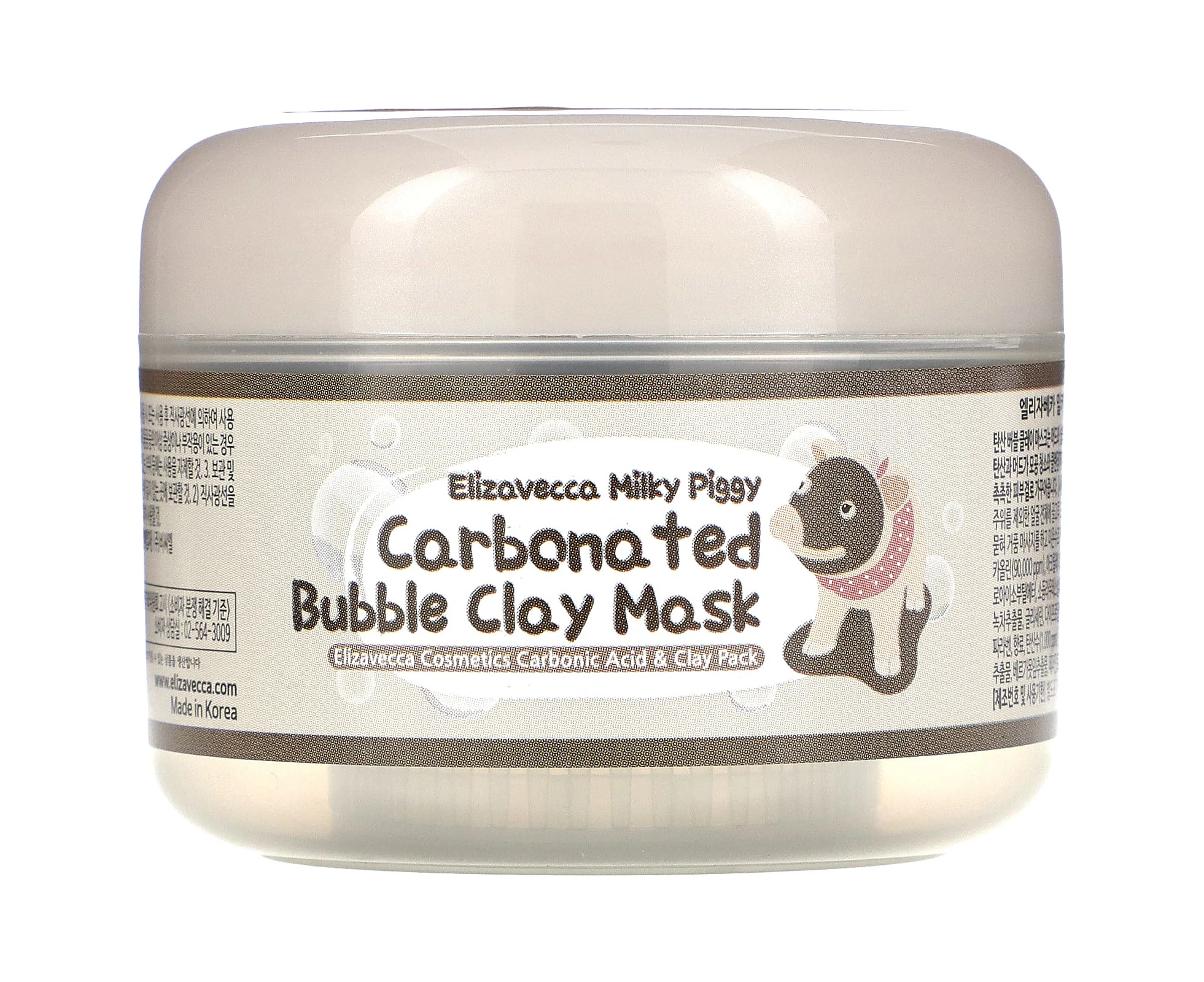 Elizavecca, Milky Piggy, Carbonated Bubble Clay Beauty Mask, 3.53 oz (100 g)