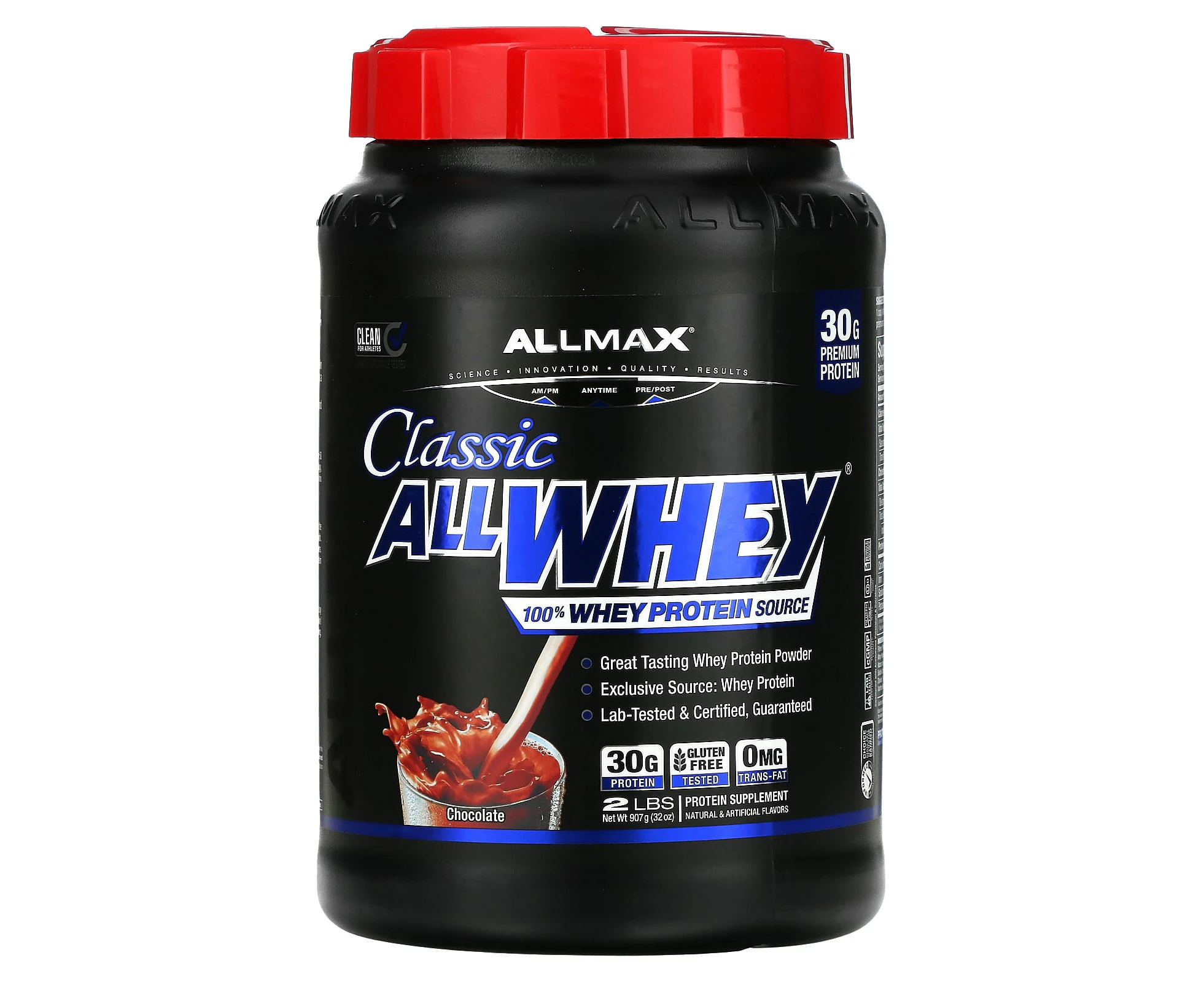 ALLMAX, Classic AllWhey, 100% Whey Protein, Chocolate, 2 lbs (907 g)