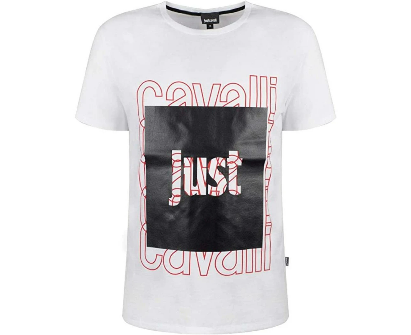 Just Cavalli Mens T-Shirt S01GC0513 100 White