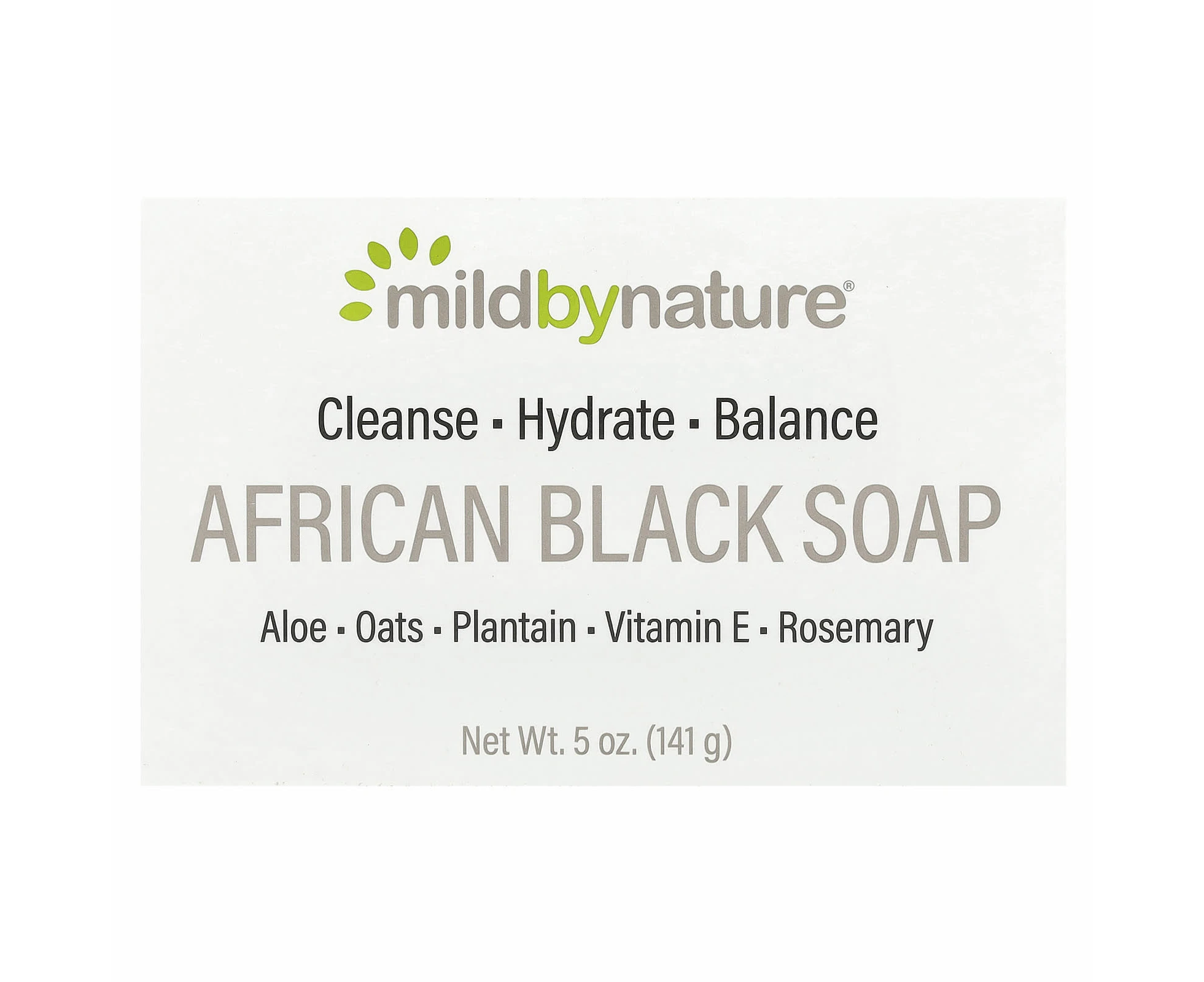 Mild By Nature, African Black Bar Soap, 5 oz (141 g)