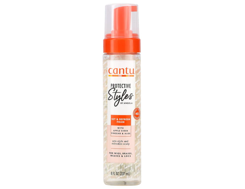 Cantu, Protective Styles by Angela, Set & Refresh Foam, 8 fl oz (237 ml)