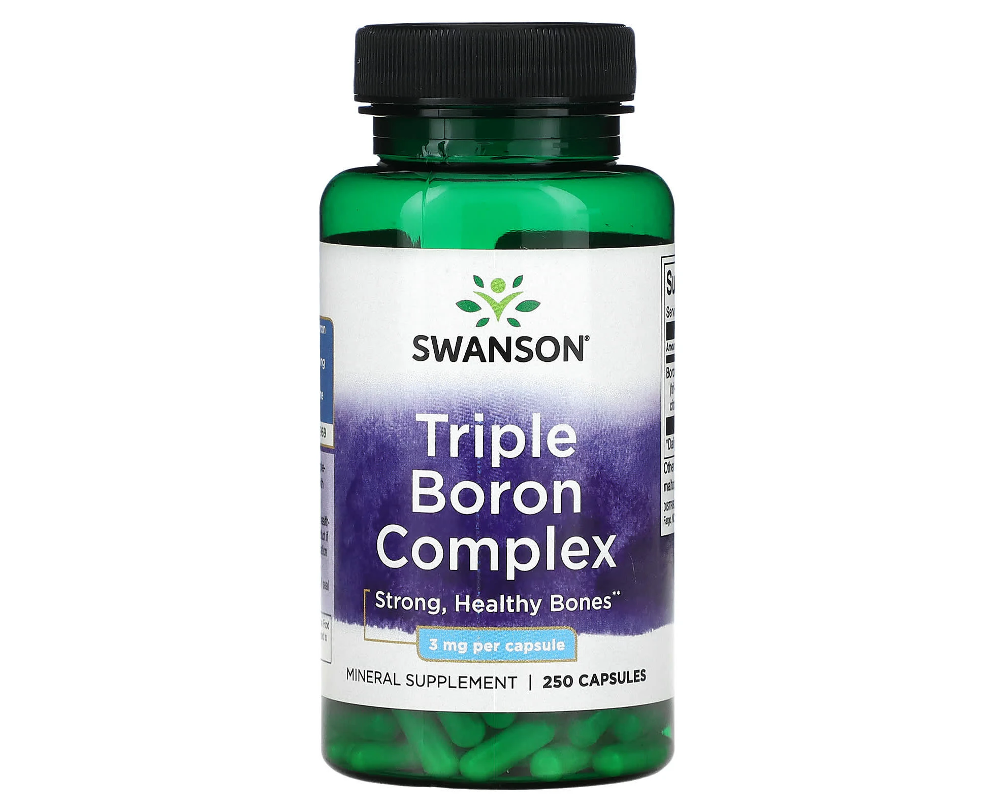 Swanson, Triple Boron Complex, 3 mg , 250 Capsules