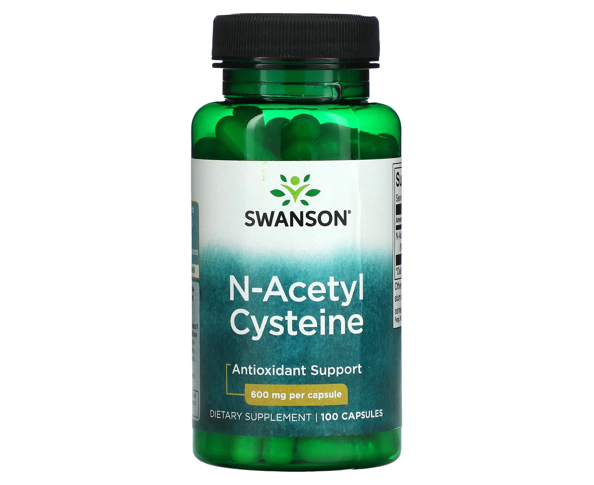 Swanson, N-Acetyl Cysteine, Antioxidant Support, 600 mg, 100 Capsules