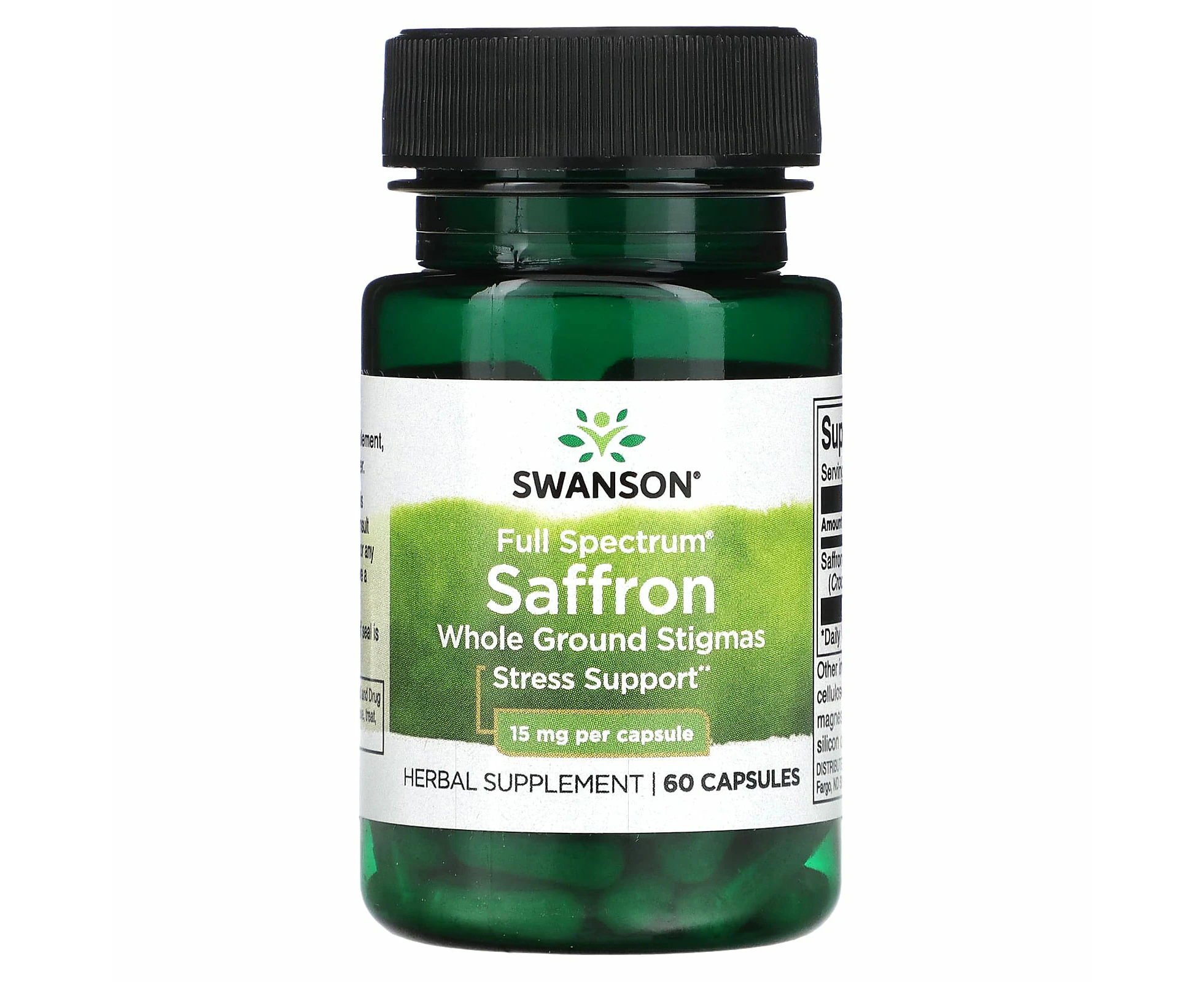 Swanson, Saffron, 15 mg , 60 Capsules