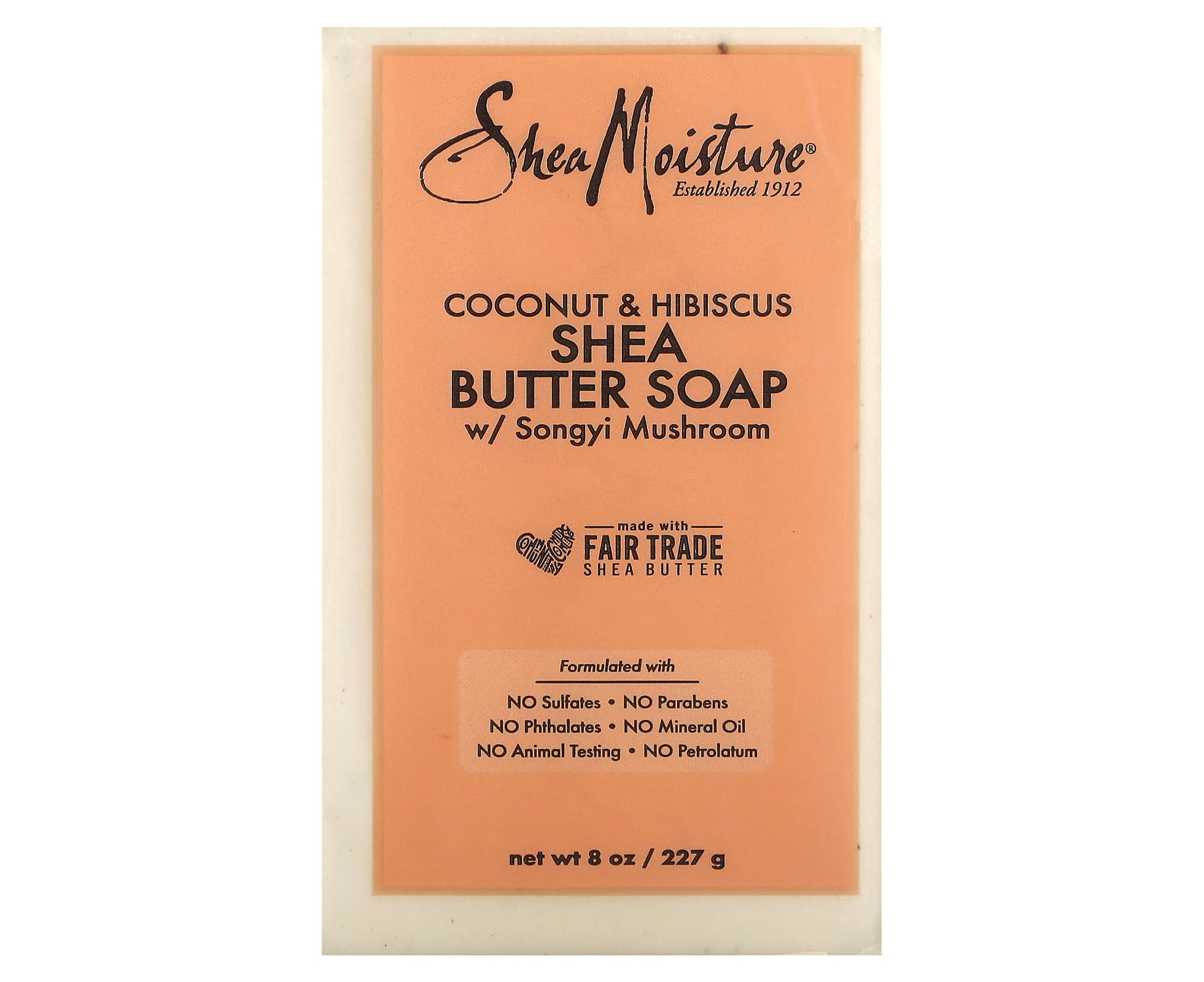 SheaMoisture, Shea Butter Soap, Coconut & Hibiscus, 8 oz (227 g)