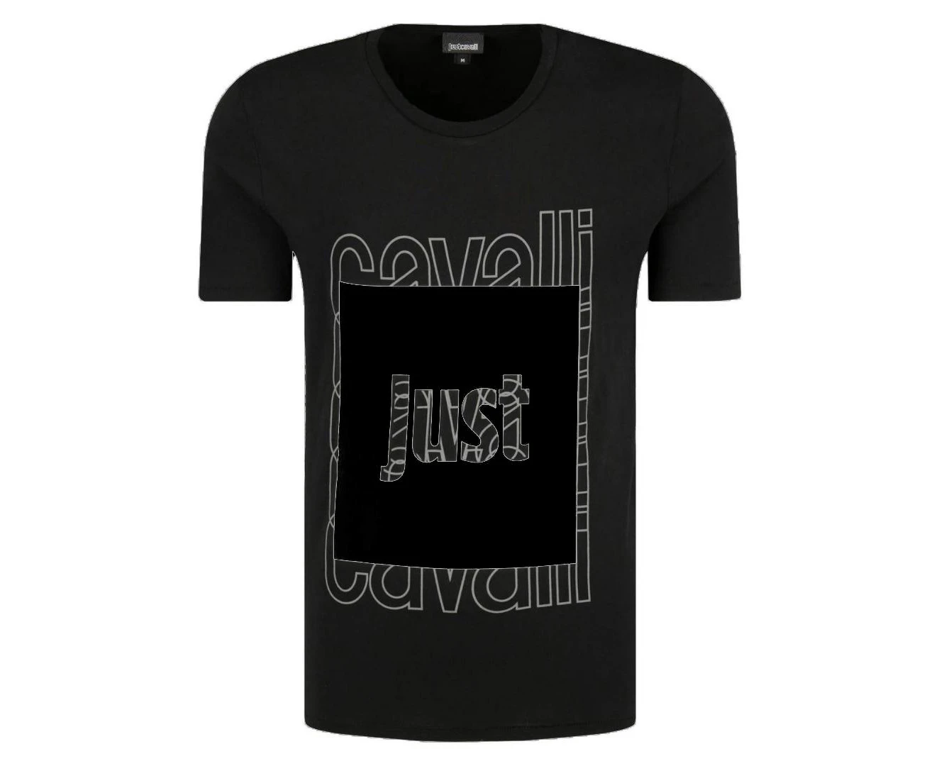 Just Cavalli Mens T-Shirt S01GC0513 900 Black