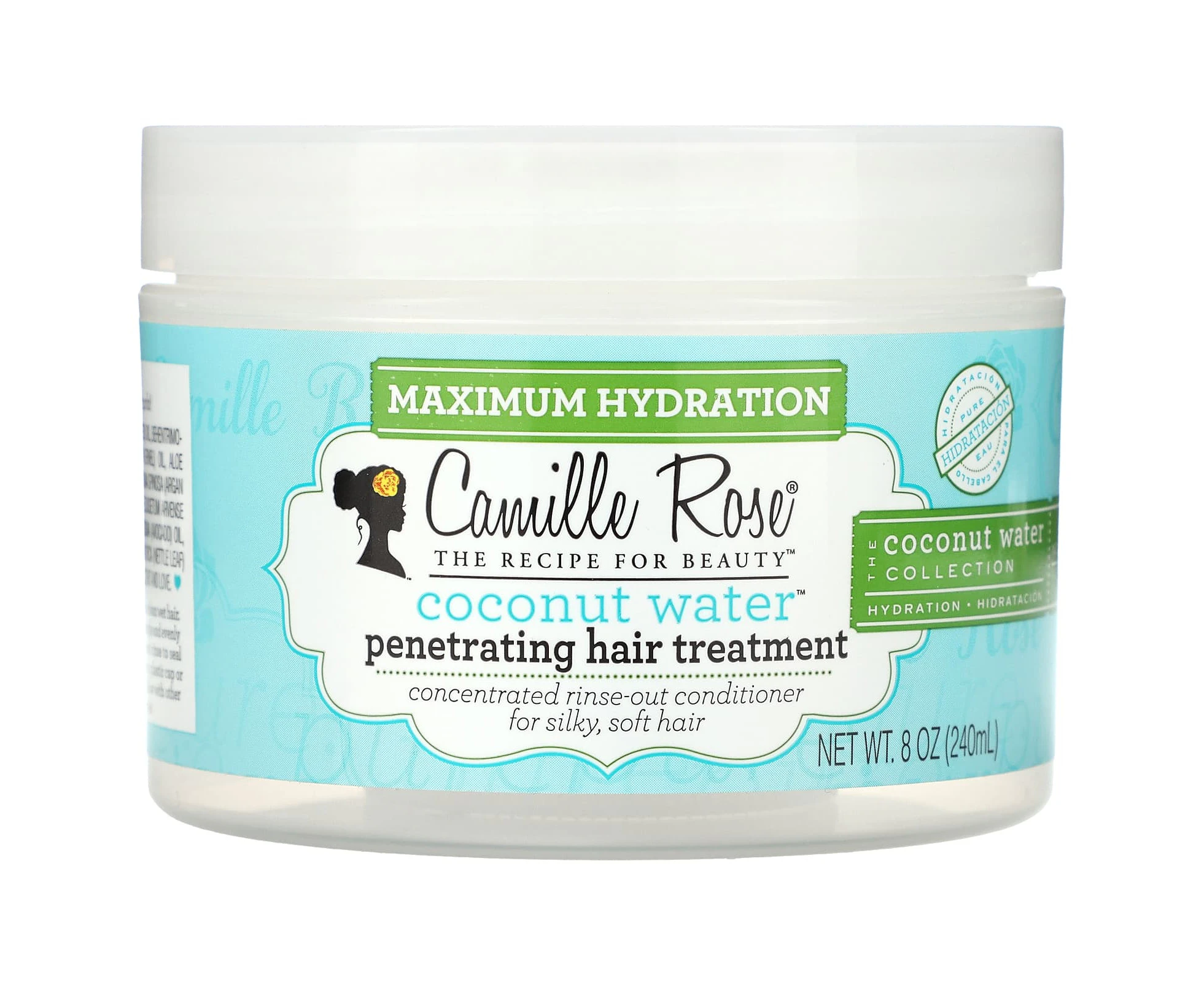 Camille Rose, Coconut Water, Penetrating Hair Treatment, Maximum Hydration, 8 oz (240 ml)