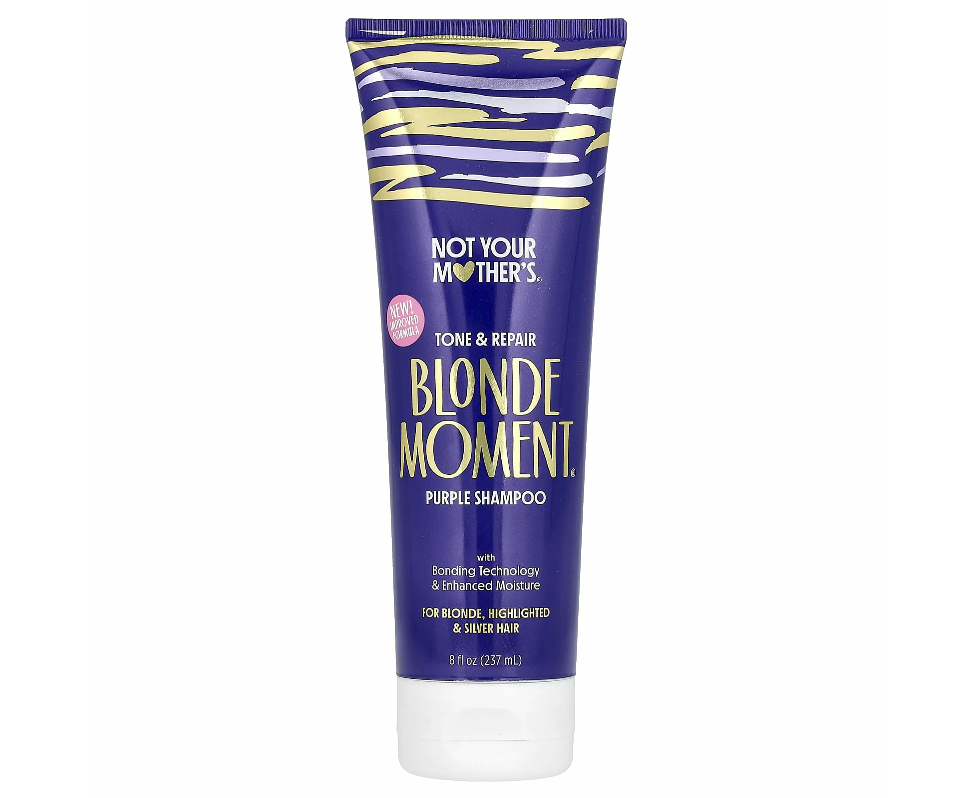 Not Your Mother's, Blonde Moment, Tone & Repair Purple Shampoo,  For Blonde, Highlighted & Silver Hair, 8 fl oz (237 ml)