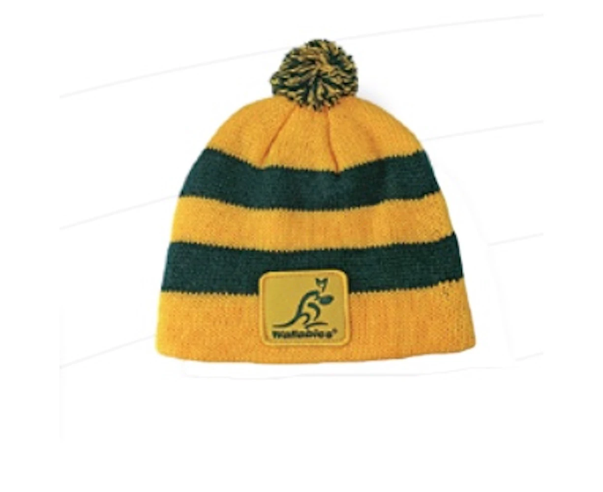 Australian Wallabies Rugby Union Baby Beanie with Pompom