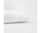 Luxury Quilted Pillow - High Profile, White