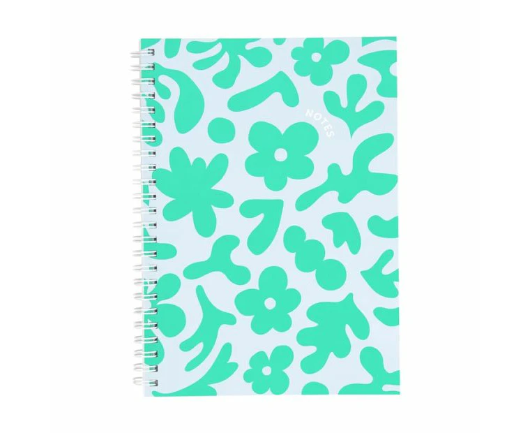 A5 Spiral Notebook, Jade Abstract - Anko