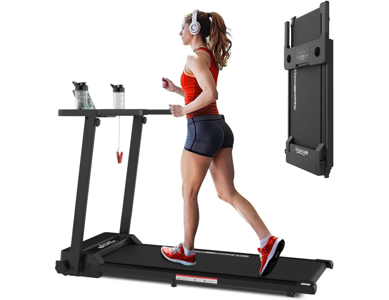 Advwin Electric Folding Treadmill Walking Pad Home Office Gym Exercise Fitness Black