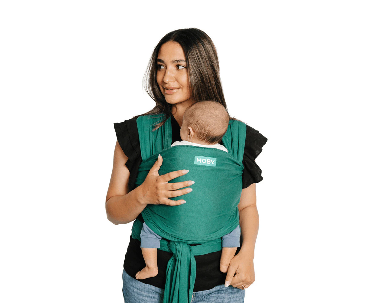 Moby Evolution Wrap Baby/Newborn Viscose Adjustable Body Carrier Emerald