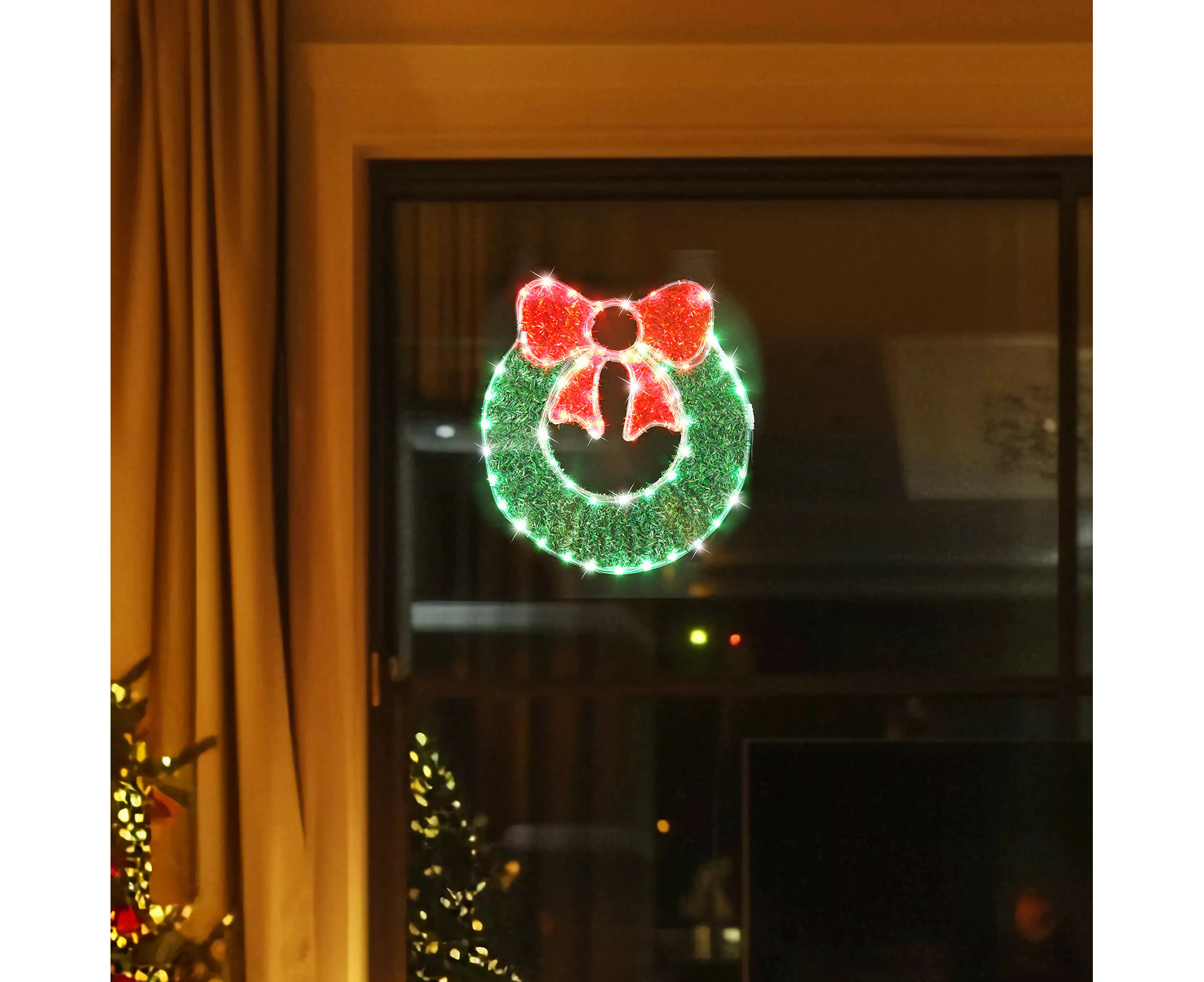 Stockholm Christmas Lights WREATH Motif Lights 80 LEDs Cool White Decoration