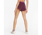 Puma Women's Run 5k Woven 3" Shorts - Grape Wine