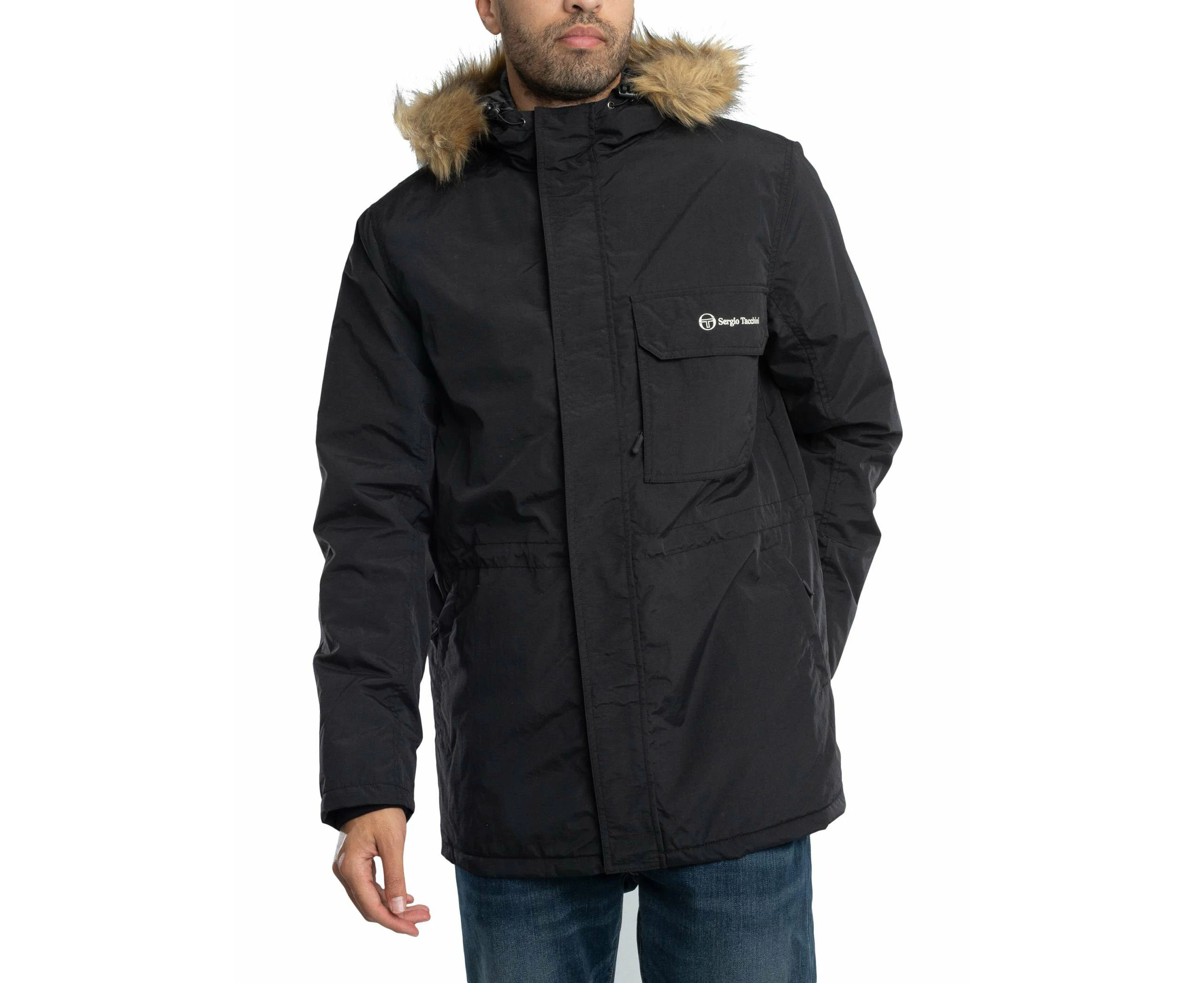 Sergio Tacchini Men's Budge Parka Jacket - Black