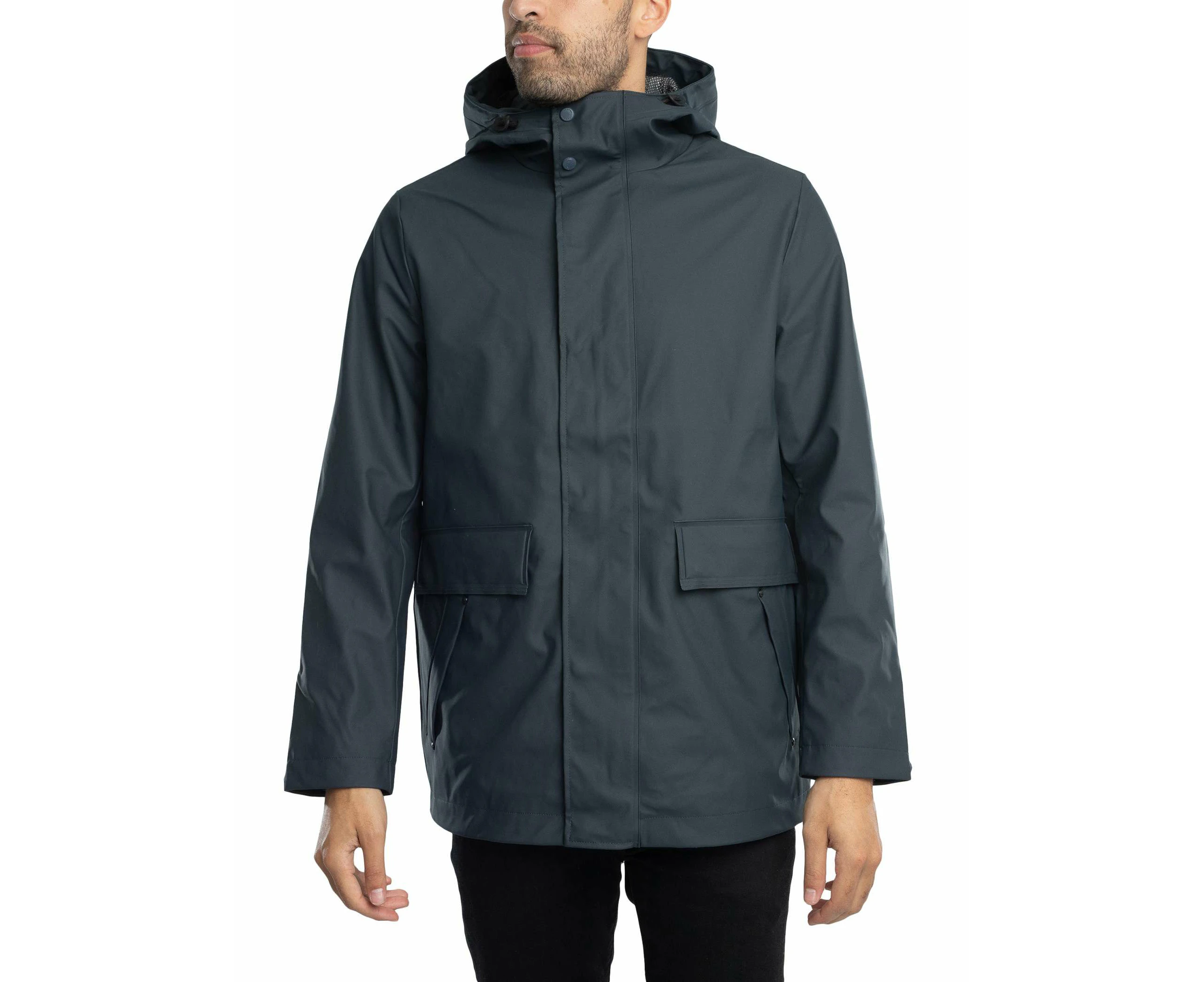 Hunter Men's Logo Rain Jacket - Blue