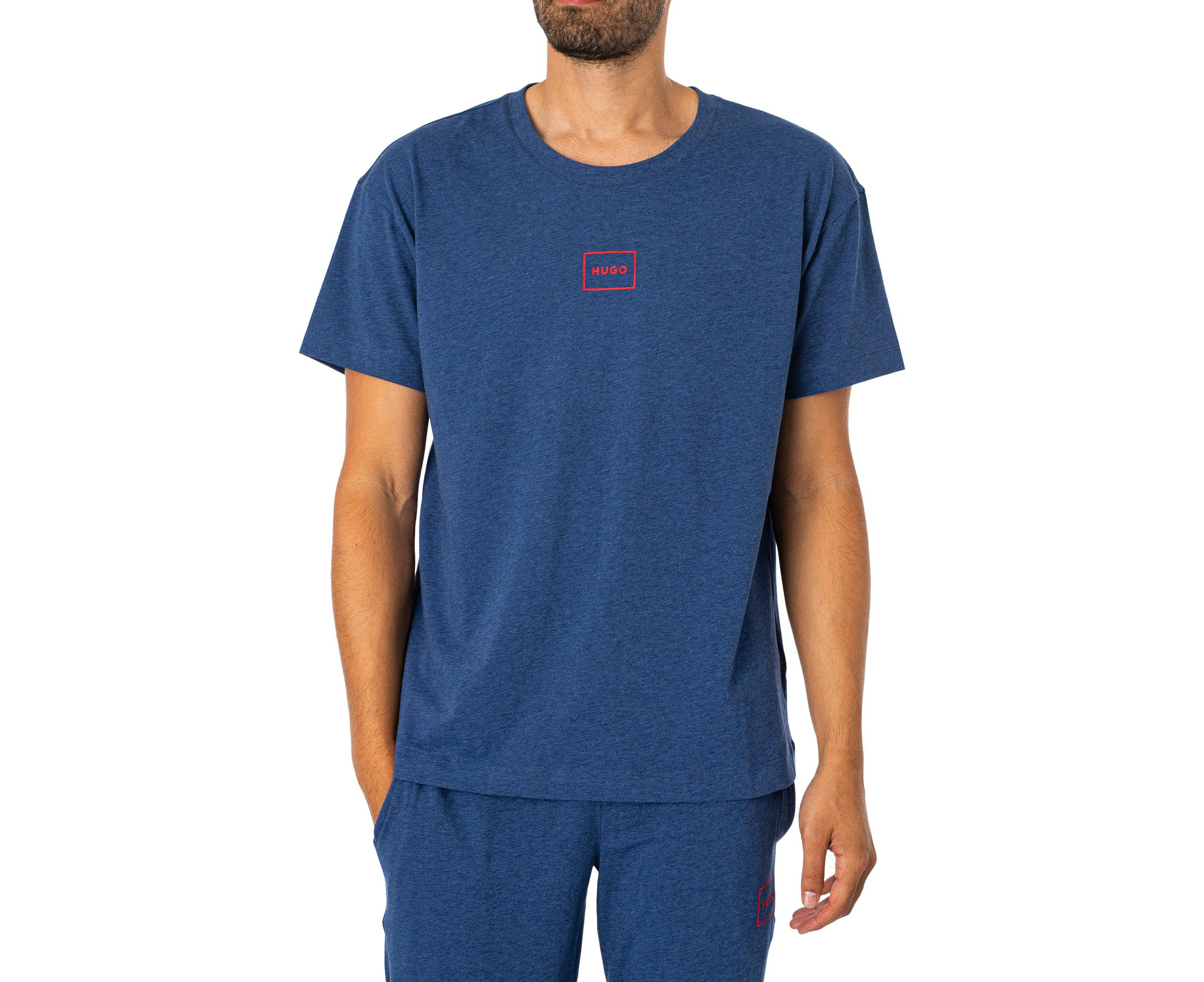 HUGO Men's Loungewear Laze T-shirt - Blue