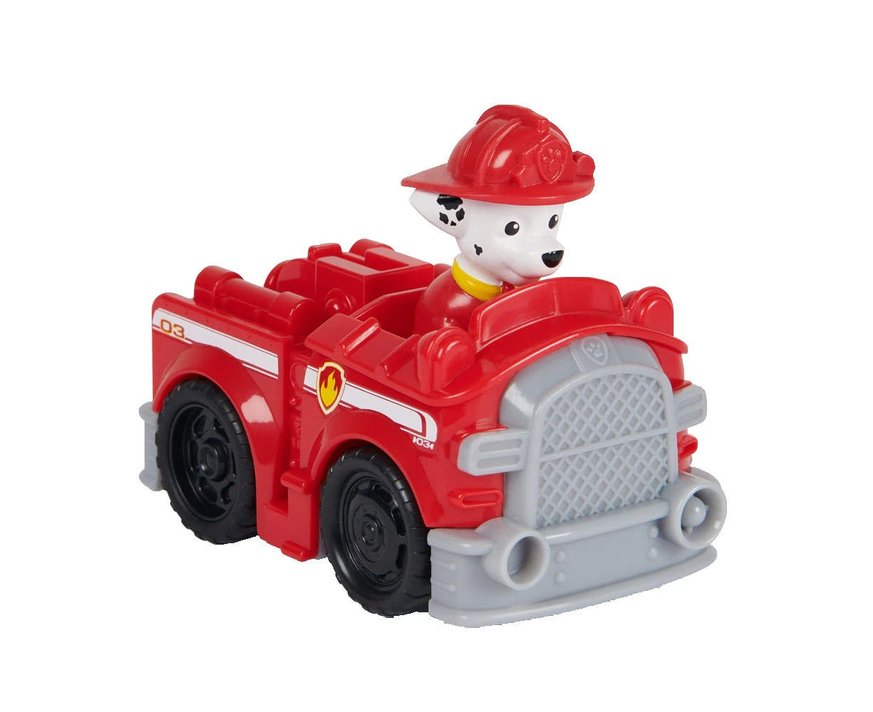 Paw Patrol Deluxe Rescue Racer Marshall Pullback Vehicle