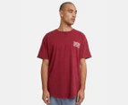 Silent Theory Men's Studio Tee / T-Shirt / Tshirt - Burgundy