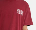 Silent Theory Men's Studio Tee / T-Shirt / Tshirt - Burgundy