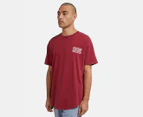 Silent Theory Men's Studio Tee / T-Shirt / Tshirt - Burgundy