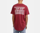 Silent Theory Men's Studio Tee / T-Shirt / Tshirt - Burgundy