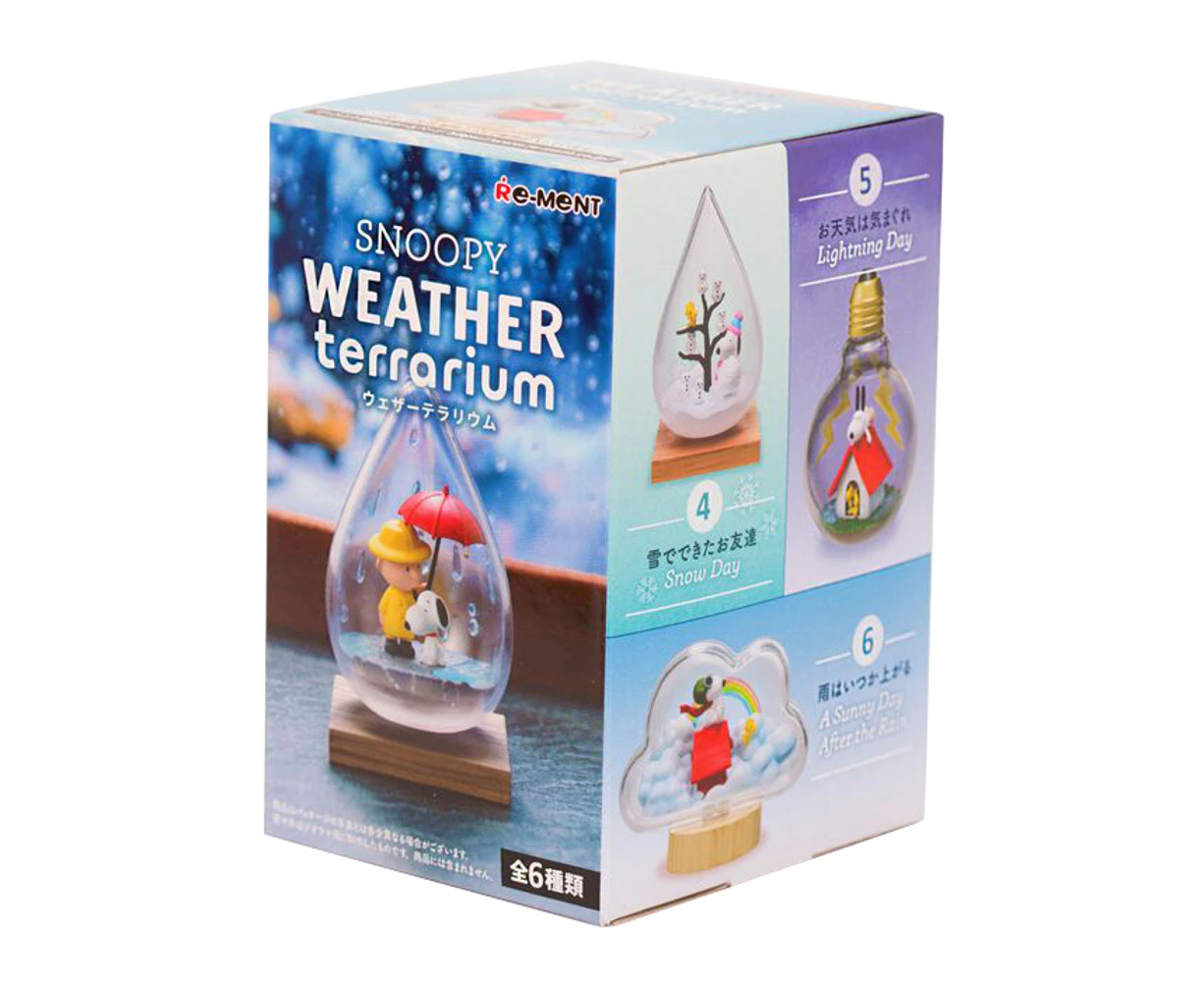 Re-Ment Peanuts Snoopy Weather Terrarium Mini Figure Blind Box