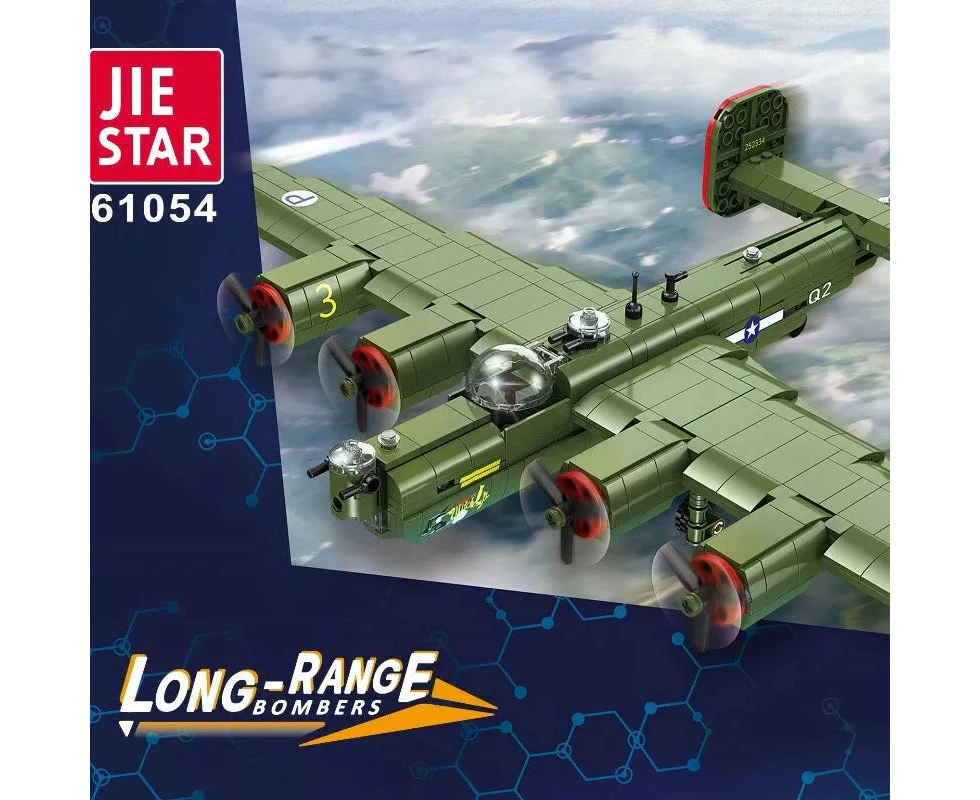 JIESTAR Building Blocks 61054 Long-range bombers Military DIY Toy 788pcs