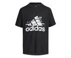 Adidas Kids Black/Blue T-Shirt