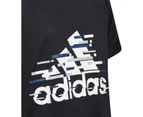 Adidas Kids Black/Blue T-Shirt