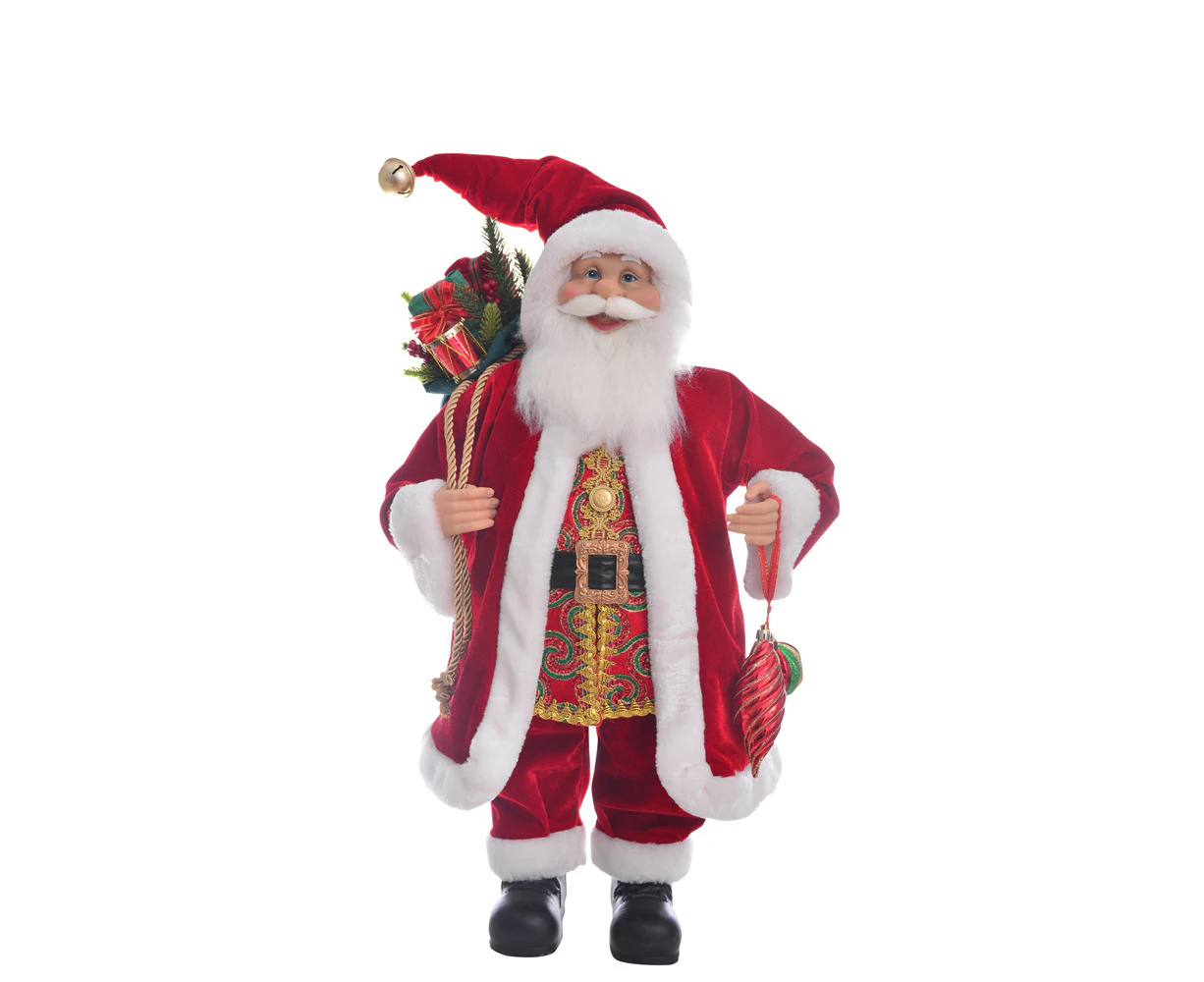 Gibson Gifts Classic Santa Claus Medium Xmas Home/Living Room Decor 65x40cm