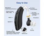 Hearing Aids for Seniors, Rechargeable with Noise Cancelling,Digital Hearing Amplifier for Hearing Loss, Invisible Hearing Aid,Hearing Devices Assist