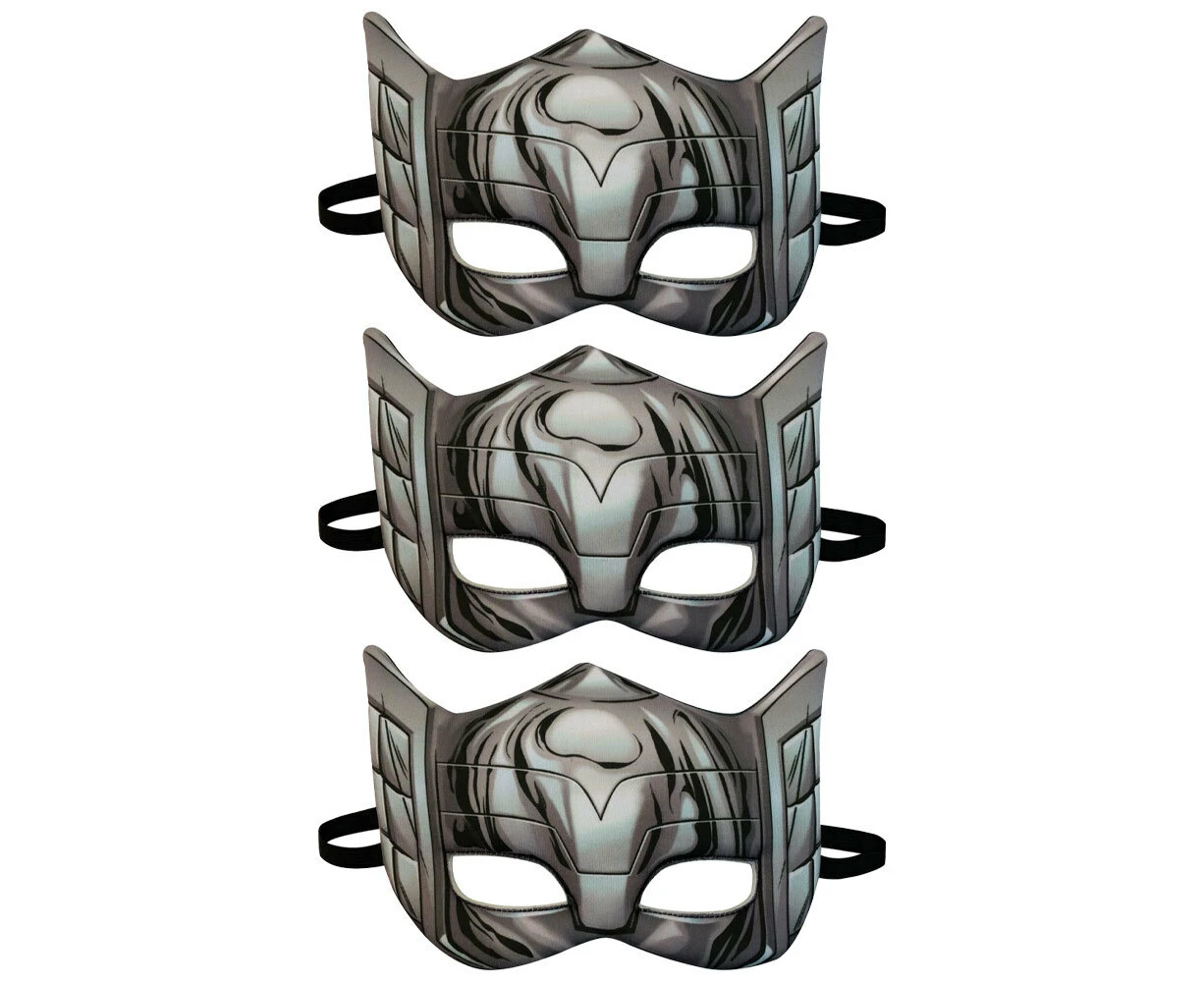 3x Marvel Avengers Thor Plush Eyemask Kids/Boys Halloween Superhero Costume