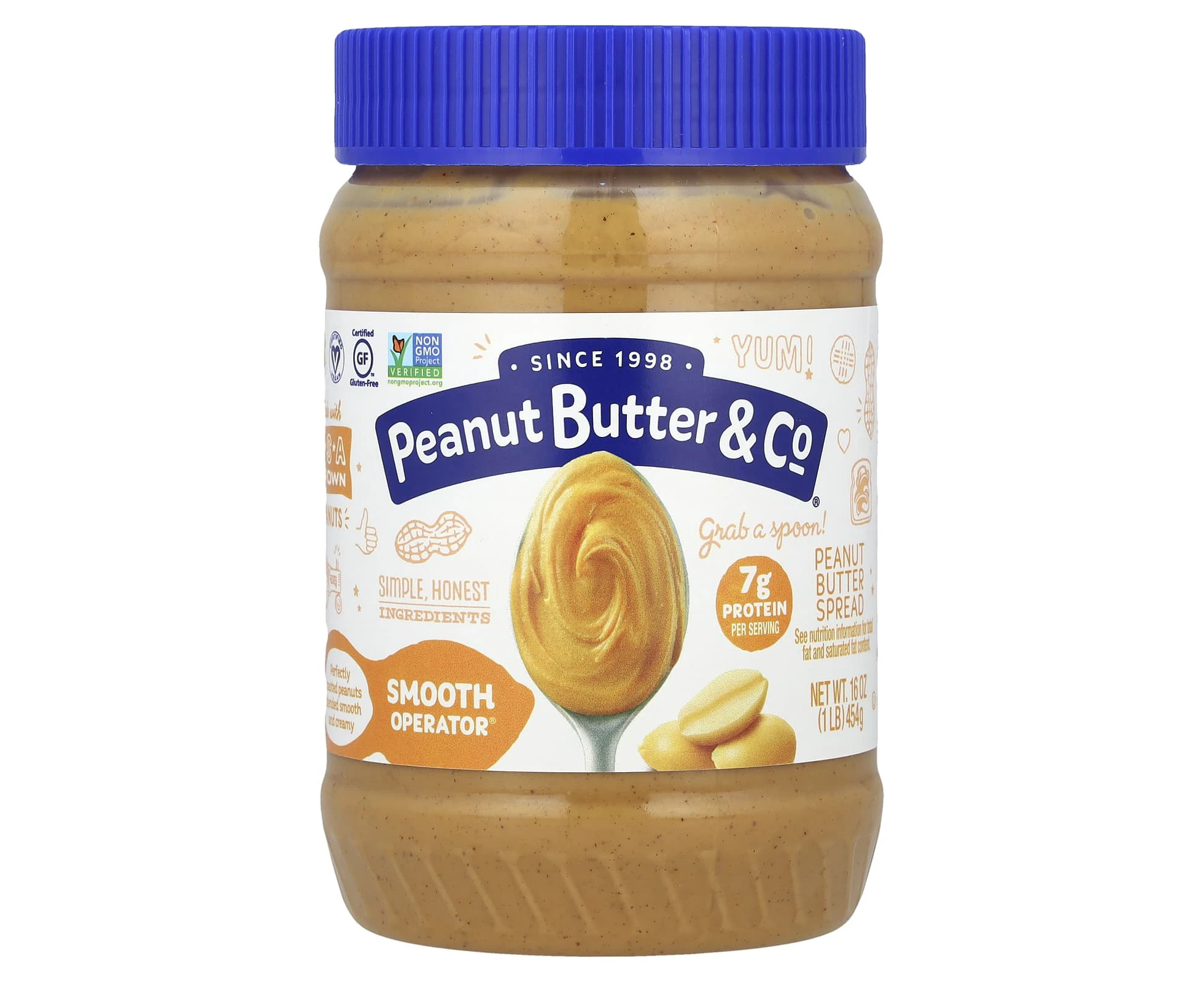 Peanut Butter & Co., Peanut Butter Spread, Smooth Operator, 16 oz (454 g)