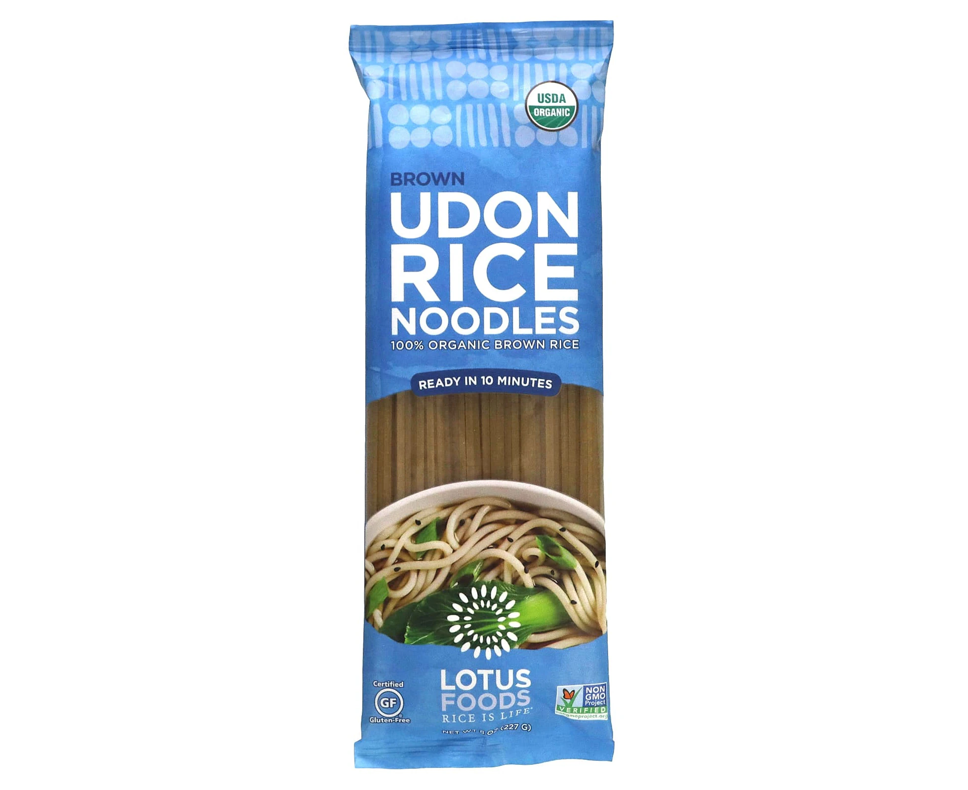 Lotus Foods, Brown Udon Rice Noodles, 8 oz (227 g)