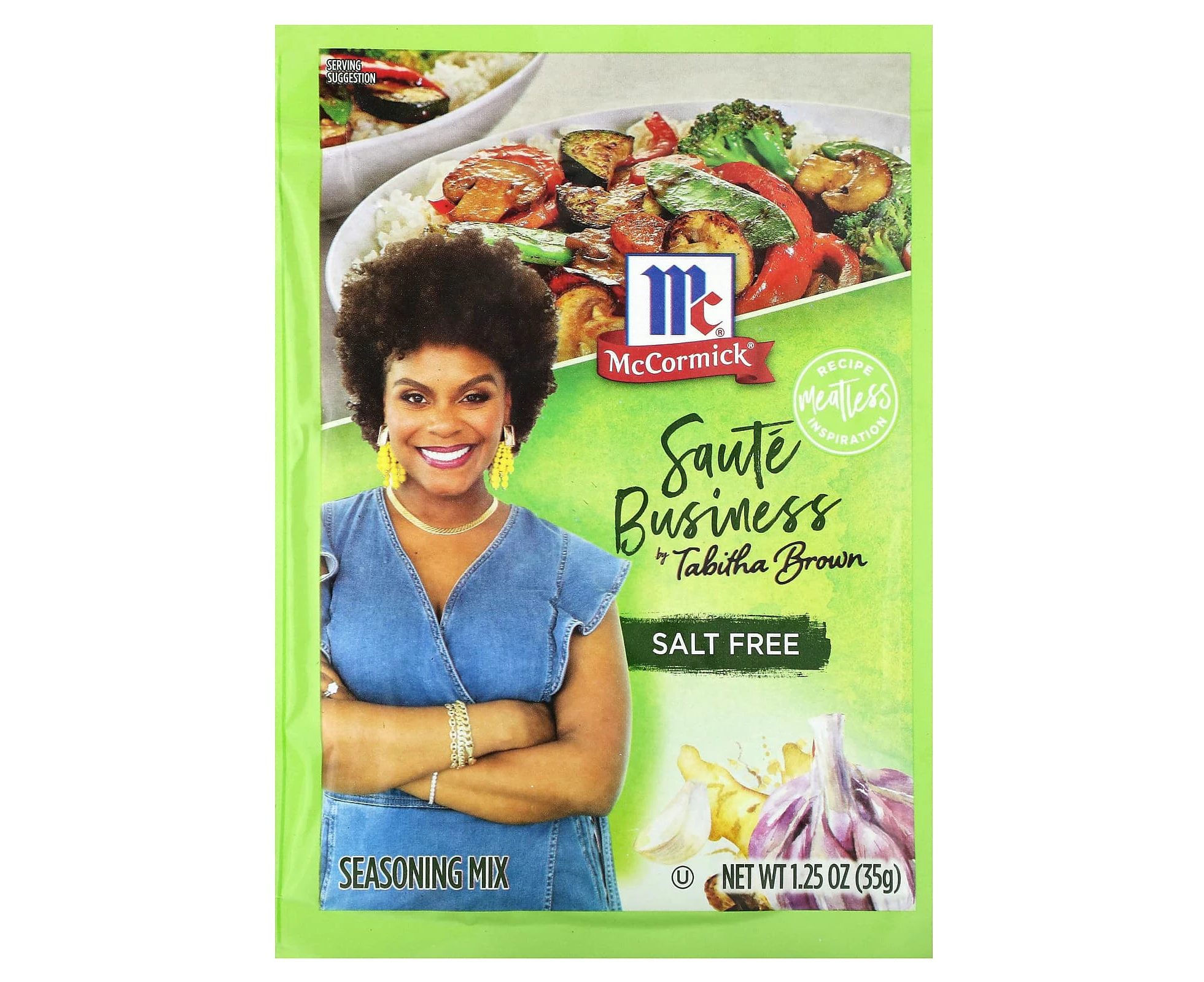 McCormick, Saute Business by Tabitha Brown, Salt Free, 1.25 oz (35 g)