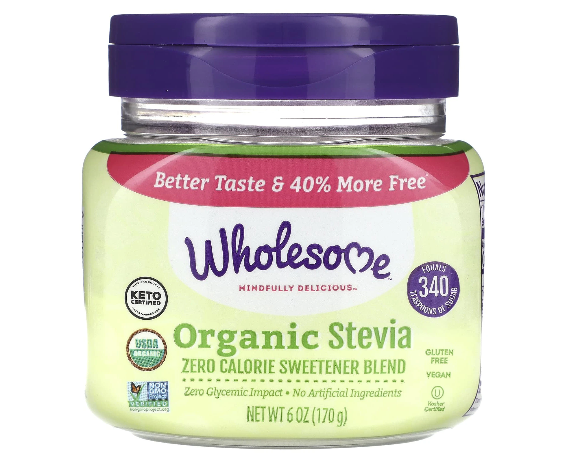 Wholesome Sweeteners, Organic Stevia, 6 oz (170 g)