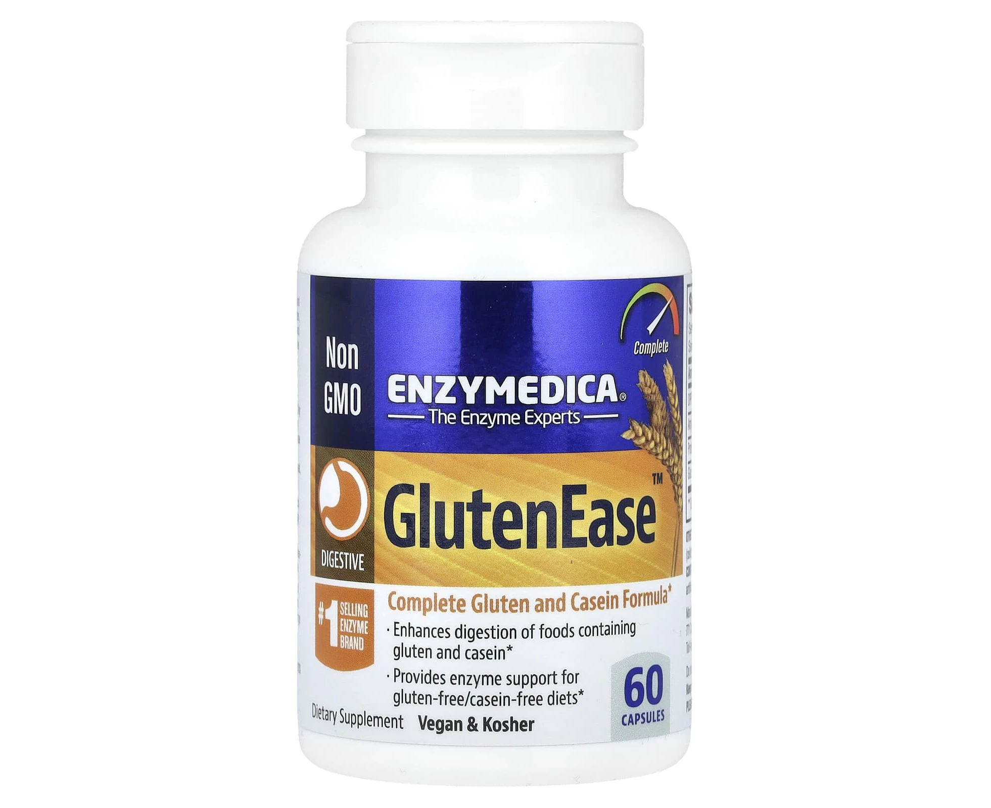 Enzymedica, GlutenEase, 60 Capsules