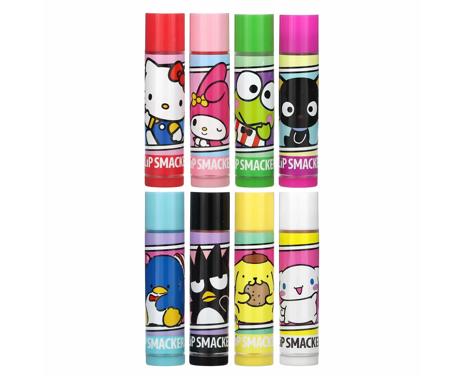 Lip Smacker, Hello Kitty and Friends, Lip Balm, Assorted, 8 Pack, 0.14 oz (4 g) Each