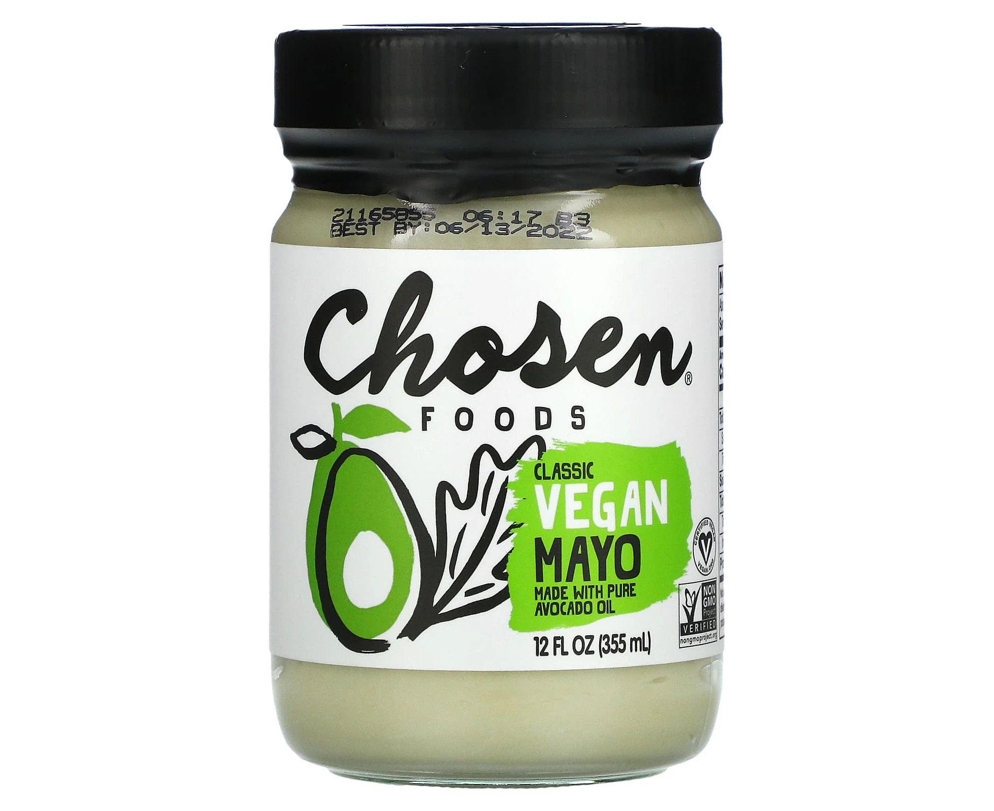 Chosen Foods, Classic Vegan Mayo, 12 fl oz (355 ml)