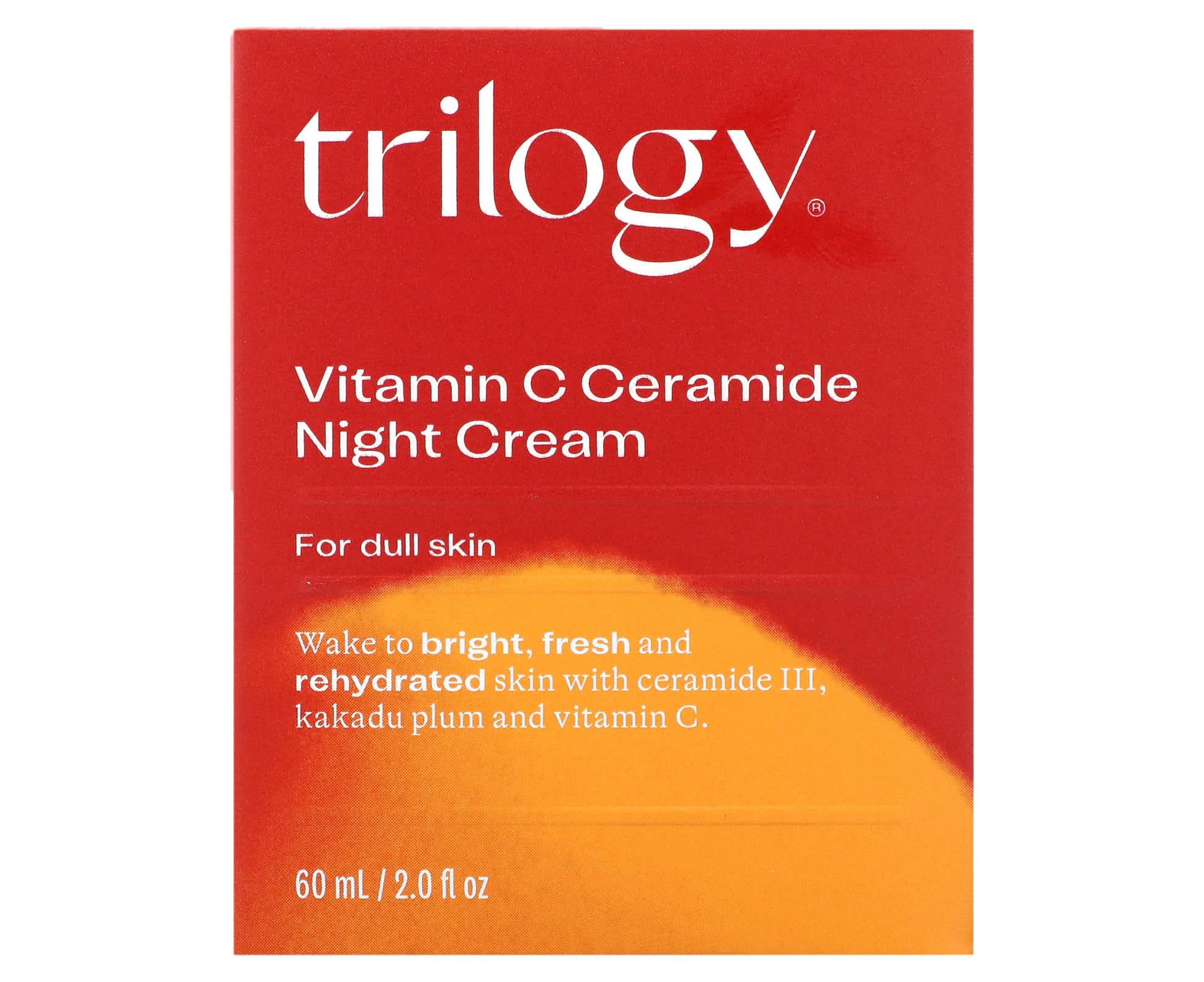 Trilogy, Vitamin C Ceramide Night Cream, 2 fl oz (60 ml)