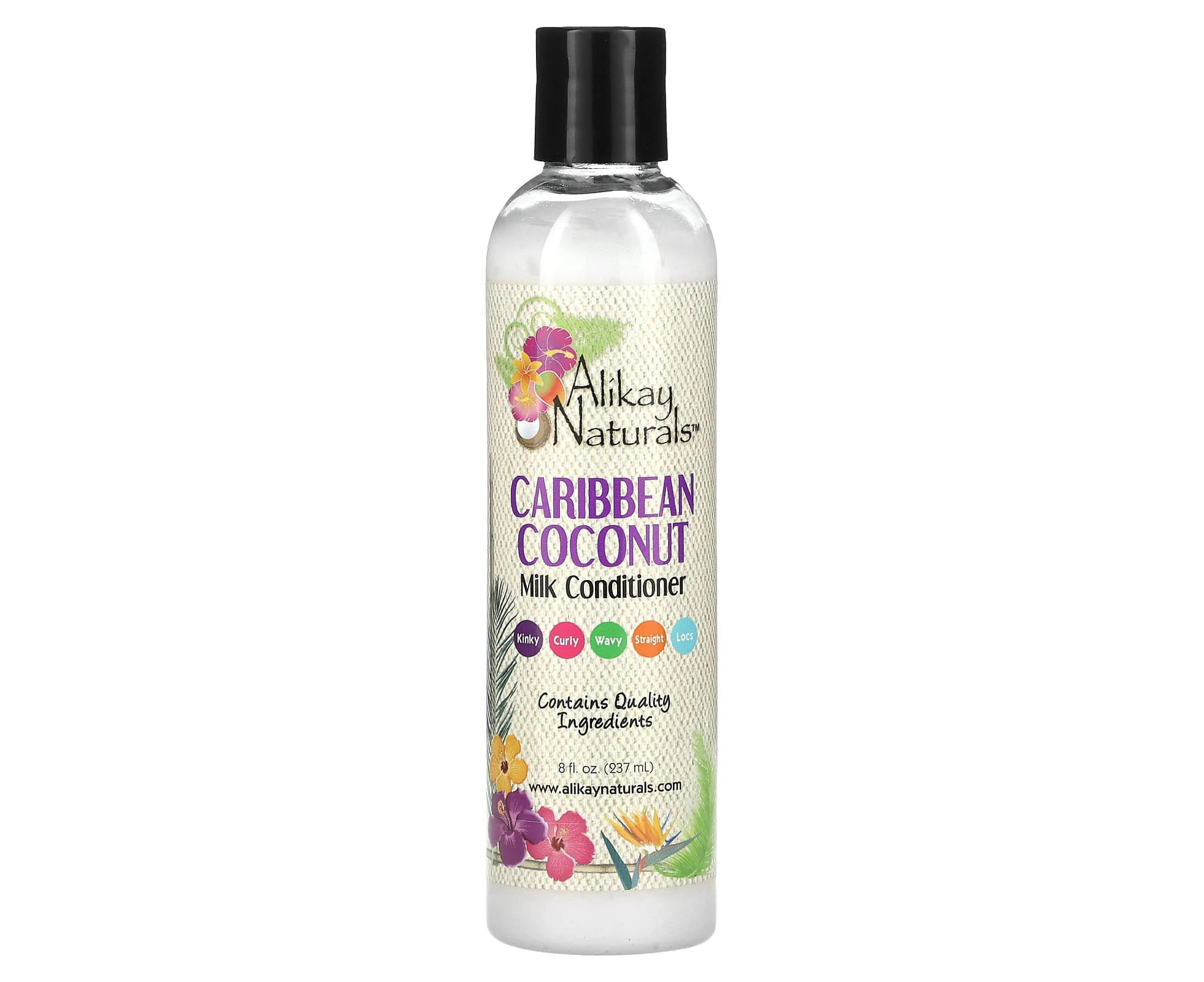 Alikay Naturals, Milk Conditioner, Caribbean Coconut, 8 fl oz (237 ml)